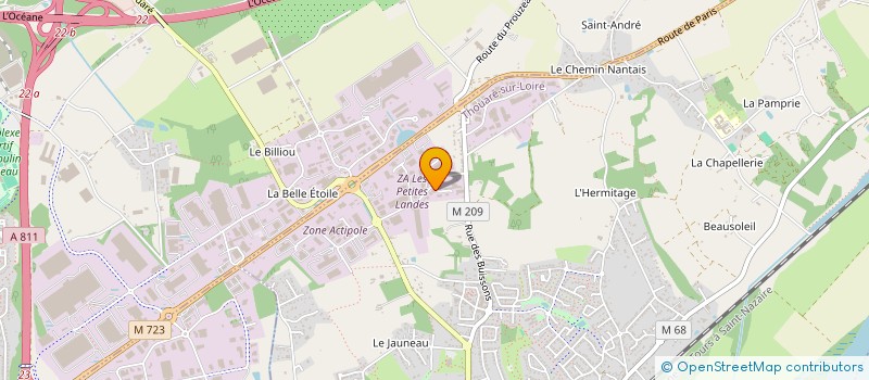 localisation de l'entreprise LEBOT à THOUARE-SUR-LOIRE