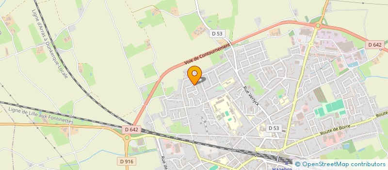 localisation de l'entreprise LEBOULANGER SECURITE TRAVAIL à HAZEBROUCK