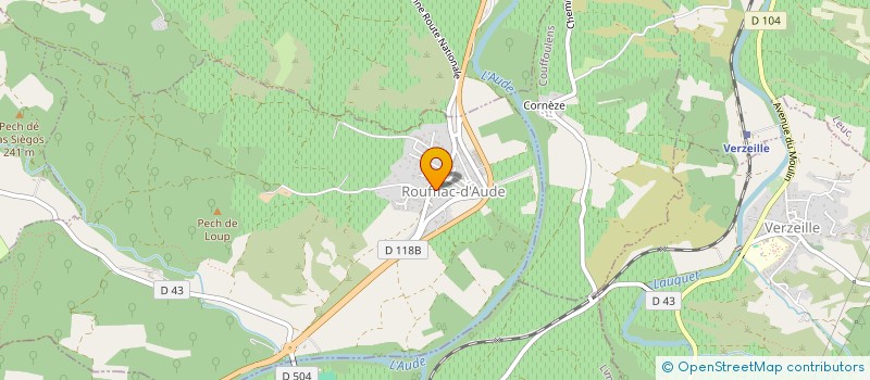 localisation de l'entreprise LEBOURDAIS  ROUFFIAC-D'AUDE