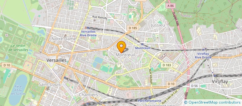 localisation de l'entreprise LEBOURG ADRIEN à VERSAILLES