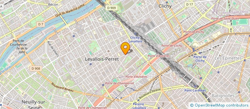 localisation de l'entreprise LEBOUTEUX 13 à LEVALLOIS-PERRET