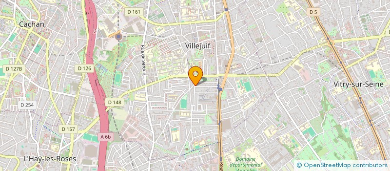 localisation de l'entreprise LEBOWEB à VILLEJUIF