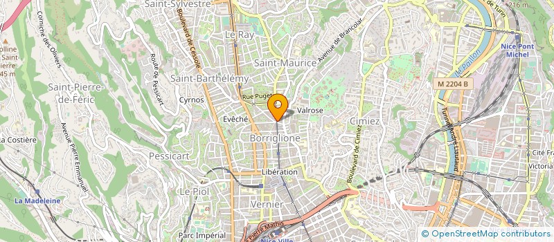 localisation de l'entreprise LEBRA GILBERT ET CHRISTIANE à NICE