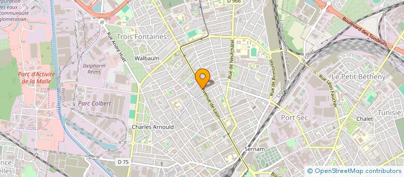 localisation de l'entreprise LEBRASSEUR ET ASSOCIES à REIMS