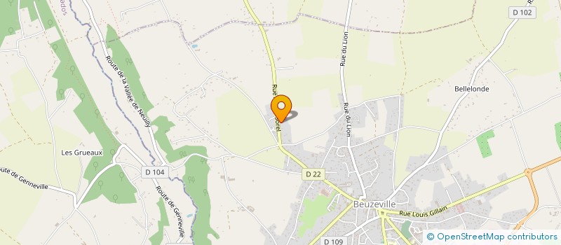 localisation de l'entreprise LEBRASSEUR - LEGER  ETIOPATHES  BEUZEVILLE