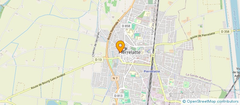 localisation de l'entreprise LEBRE INGENIERIE à PIERRELATTE