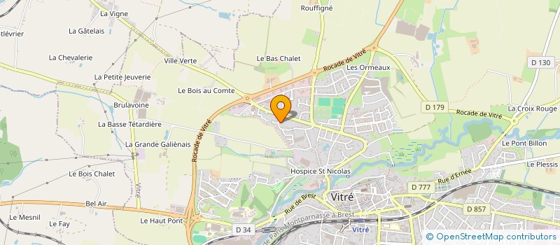 localisation de l'entreprise LEBREC FINANCES  VITRE