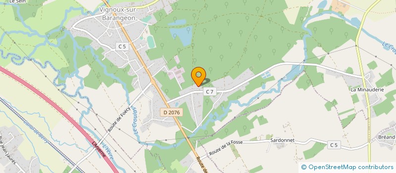 localisation de l'entreprise LEBRET DECO SERVICES  VIGNOUX-SUR-BARANGEON