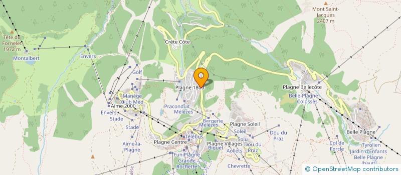 localisation de l'entreprise LEBRET / PEPIN  LA PLAGNE TARENTAISE