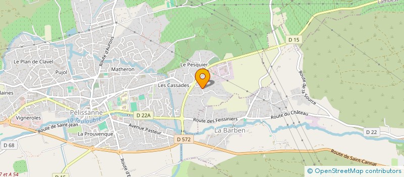 localisation de l'entreprise LEBRETOMS  PELISSANNE