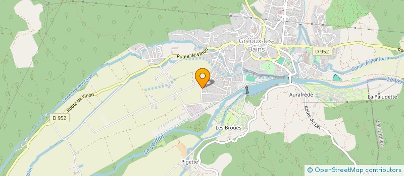 localisation de l'entreprise LEBRETON à GREOUX-LES-BAINS