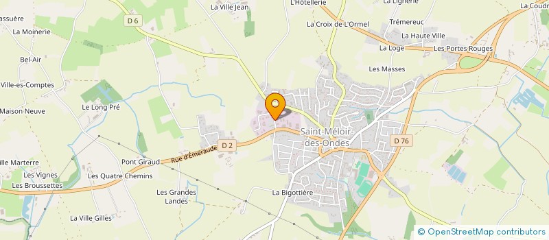 localisation de l'entreprise LEBRETON à SAINT-MELOIR-DES-ONDES