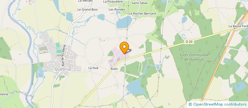 localisation de l'entreprise LEBRETON ELECTRICITE PLOMBERIE CHAUFFAGE  QUEBRIAC