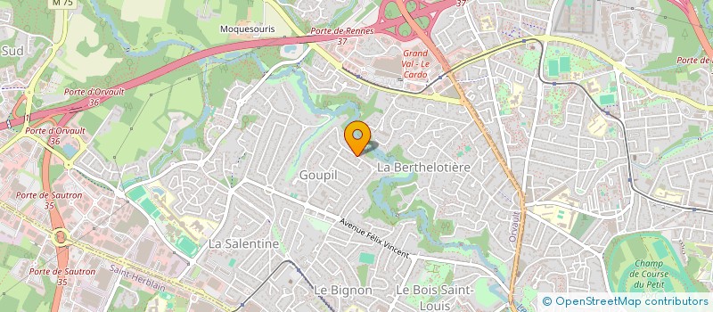 localisation de l'entreprise LEBRETON FILS à ORVAULT