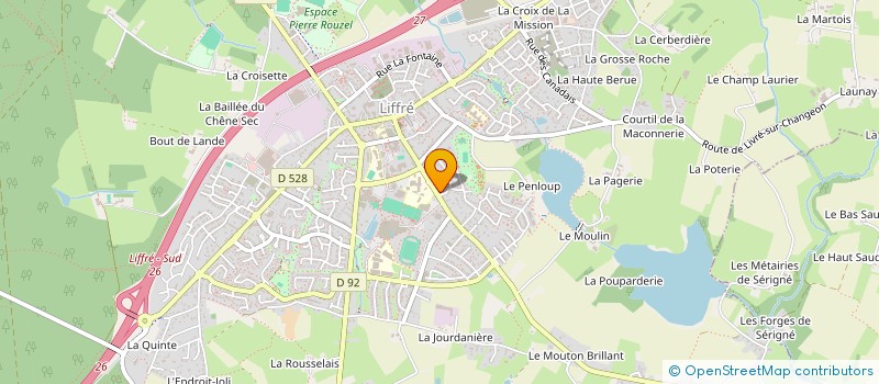 localisation de l'entreprise LEBRETON PLOMBERIE CHAUFFAGE  LIFFRE