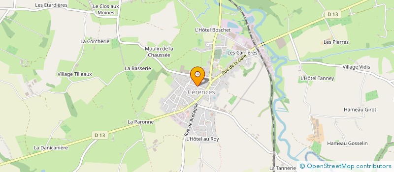 localisation de l'entreprise LEBREUIL GERMAIN  CERENCES