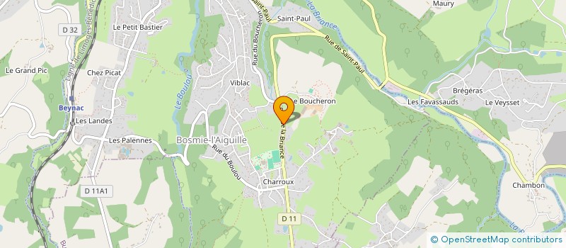 localisation de l'entreprise LEBRI  BOSMIE-L'AIGUILLE