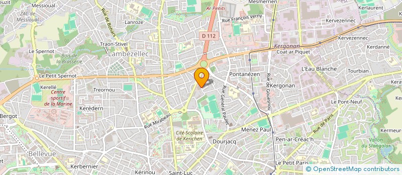 localisation de l'entreprise LEBRIO à BREST