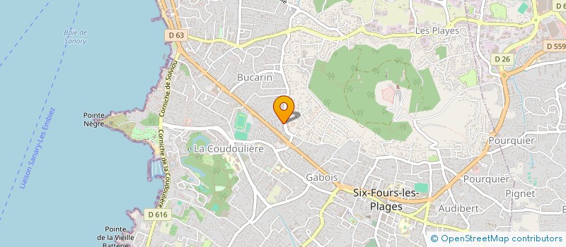 localisation de l'entreprise LEBRUN ALIZEE à SIX-FOURS-LES-PLAGES