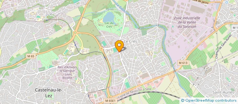 localisation de l'entreprise LEBRUN BUREL  LE CRES
