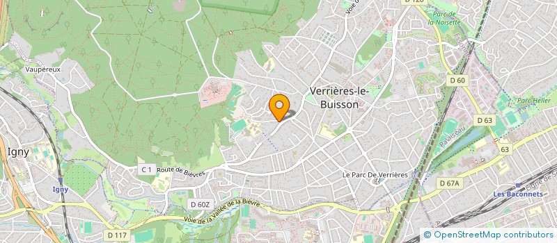localisation de l'entreprise LEBRUN CARLIER à VERRIERES-LE-BUISSON