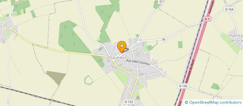 localisation de l'entreprise LEBRUN CHAUFFAGE  CHAULNES