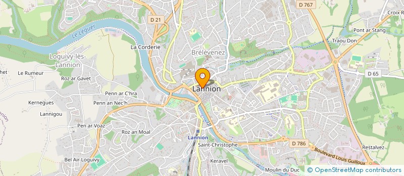 localisation de l'entreprise LEBRUN COMPAGNIE à LANNION