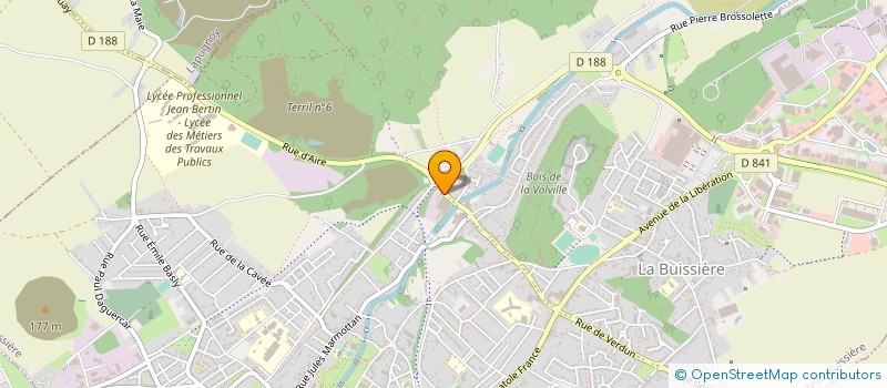 localisation de l'entreprise LEBRUN FILS à BRUAY LA BUISSIERE