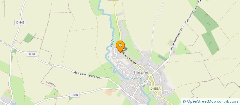 localisation de l'entreprise LEBRUN & FILS  HASPRES