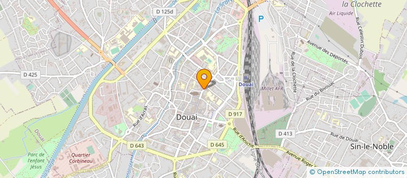 localisation de l'entreprise LEBRUN GAMES à DOUAI