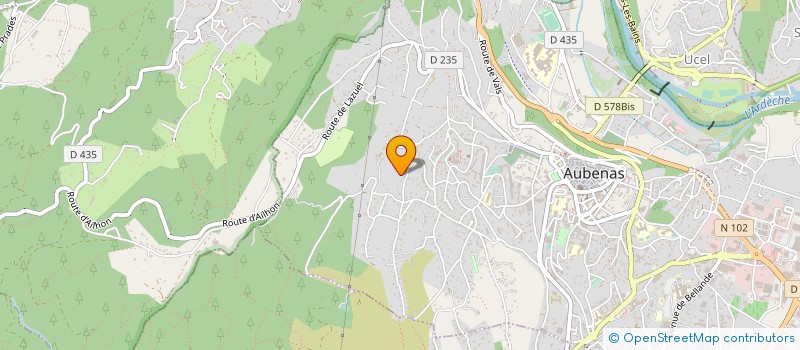 localisation de l'entreprise LEBRUN JF à AUBENAS