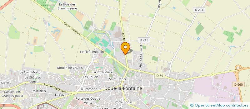 localisation de l'entreprise LEBRUN LES SECRETS DE LA RUCHE à DOUE-EN-ANJOU