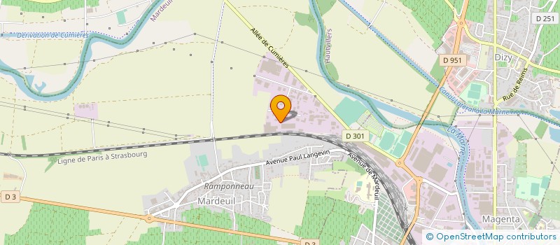 localisation de l'entreprise LEBRUN LOGISTIQUE à MARDEUIL