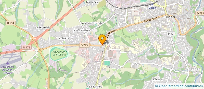 localisation de l'entreprise LEBRUNET PAYSAGE à QUEVERT