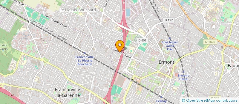 localisation de l'entreprise LEC à ERMONT