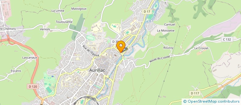 localisation de l'entreprise LEC à AURILLAC