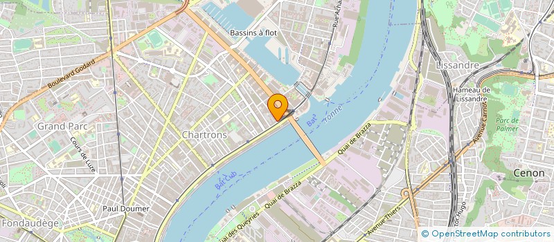 localisation de l'entreprise LEC DISTRIBUTION à BORDEAUX