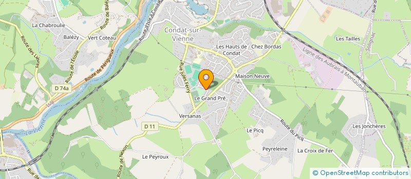 localisation de l'entreprise LEC ECHIQUIER LIMOUSIN à CONDAT-SUR-VIENNE