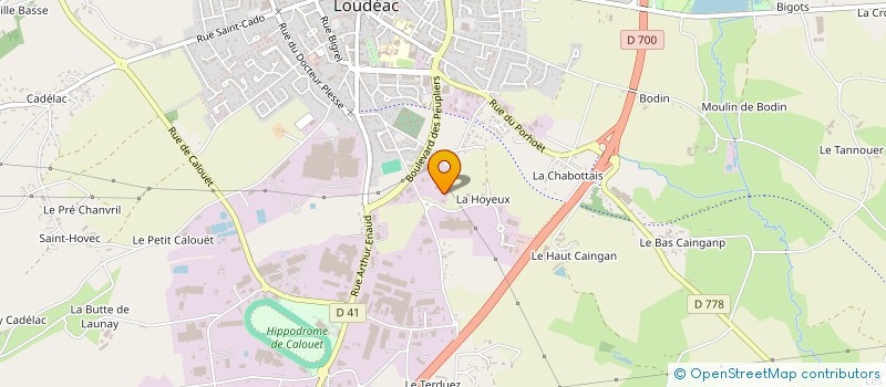 localisation de l'entreprise LEC'H BIHAN à LOUDEAC