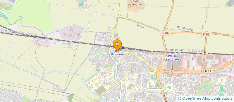 localisation de l'entreprise LEC-MAT  PLAISIR