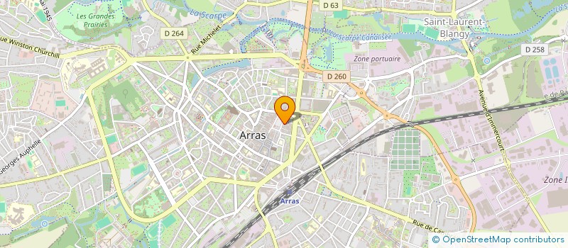 localisation de l'entreprise LECA à ARRAS