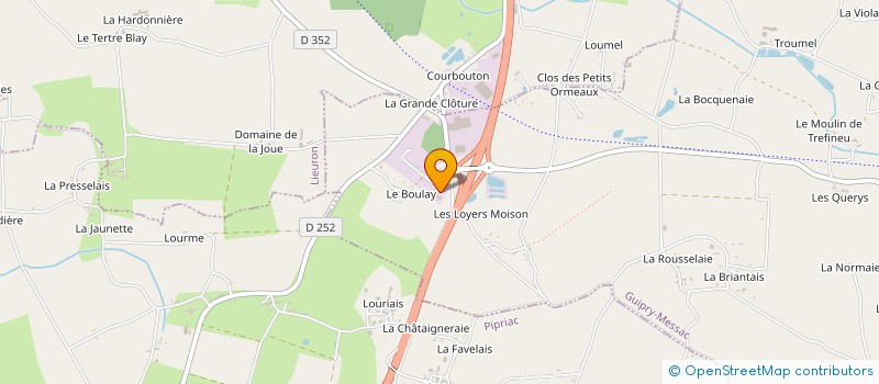 localisation de l'entreprise LECA  GUIPRY-MESSAC