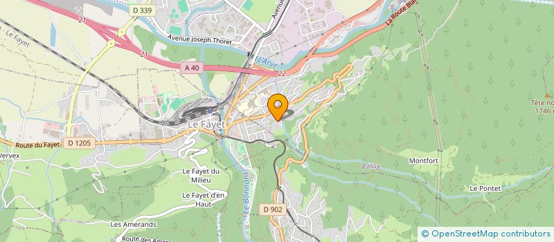 localisation de l'entreprise LECA à PASSY