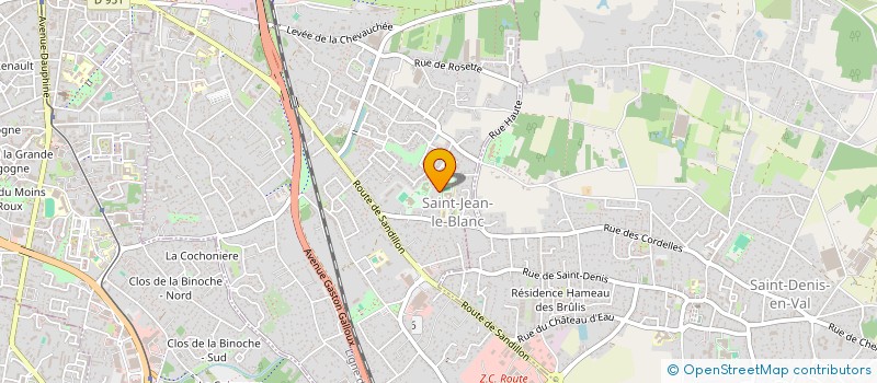 localisation de l'entreprise LECA EVRARD à SAINT-JEAN-LE-BLANC