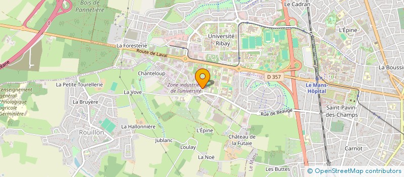 localisation de l'entreprise LECA FINANCES à LE MANS