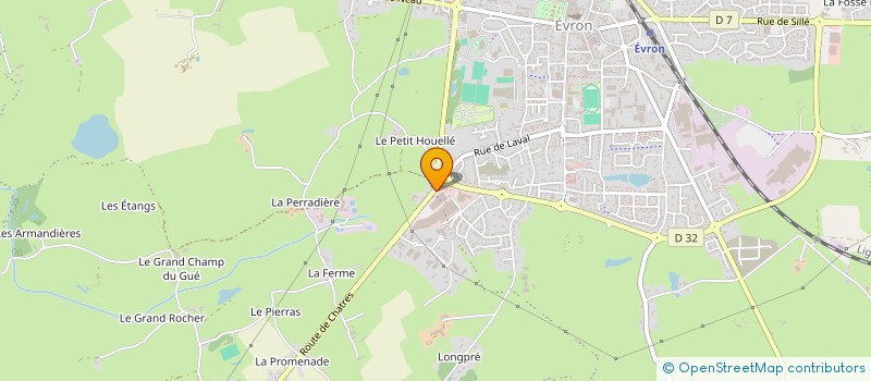 localisation de l'entreprise LECAL à EVRON