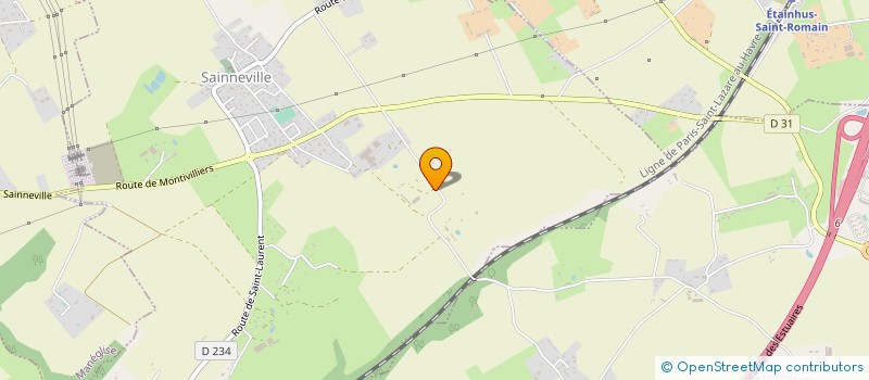 localisation de l'entreprise LECALIER SARL  SAINNEVILLE