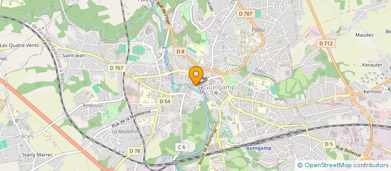localisation de l'entreprise LECALVEZ à GUINGAMP