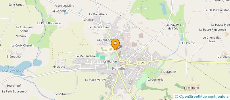 localisation de l'entreprise LECAMA  ROMILLE