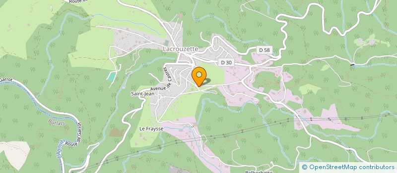 localisation de l'entreprise LECANCLO  LACROUZETTE